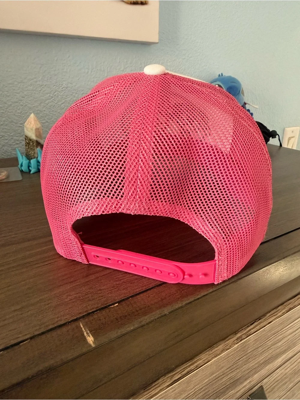 Bass Pro Shops Hot Pink and White Mesh Logo Trucker Cap